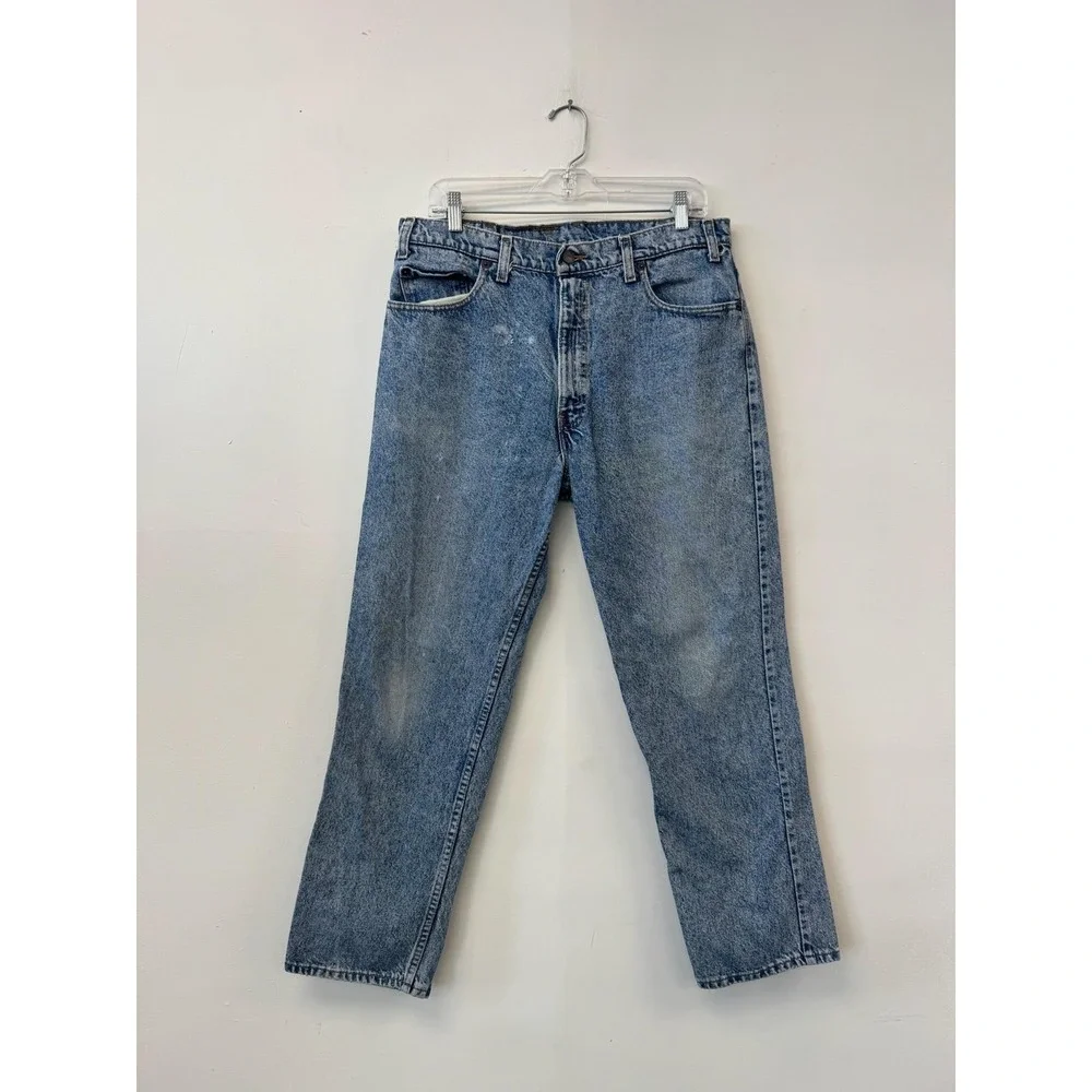Vintage Levis 540 Jeans Mens 32x28 Blue Relaxed High Rise Tapered Leg Denim 80s
